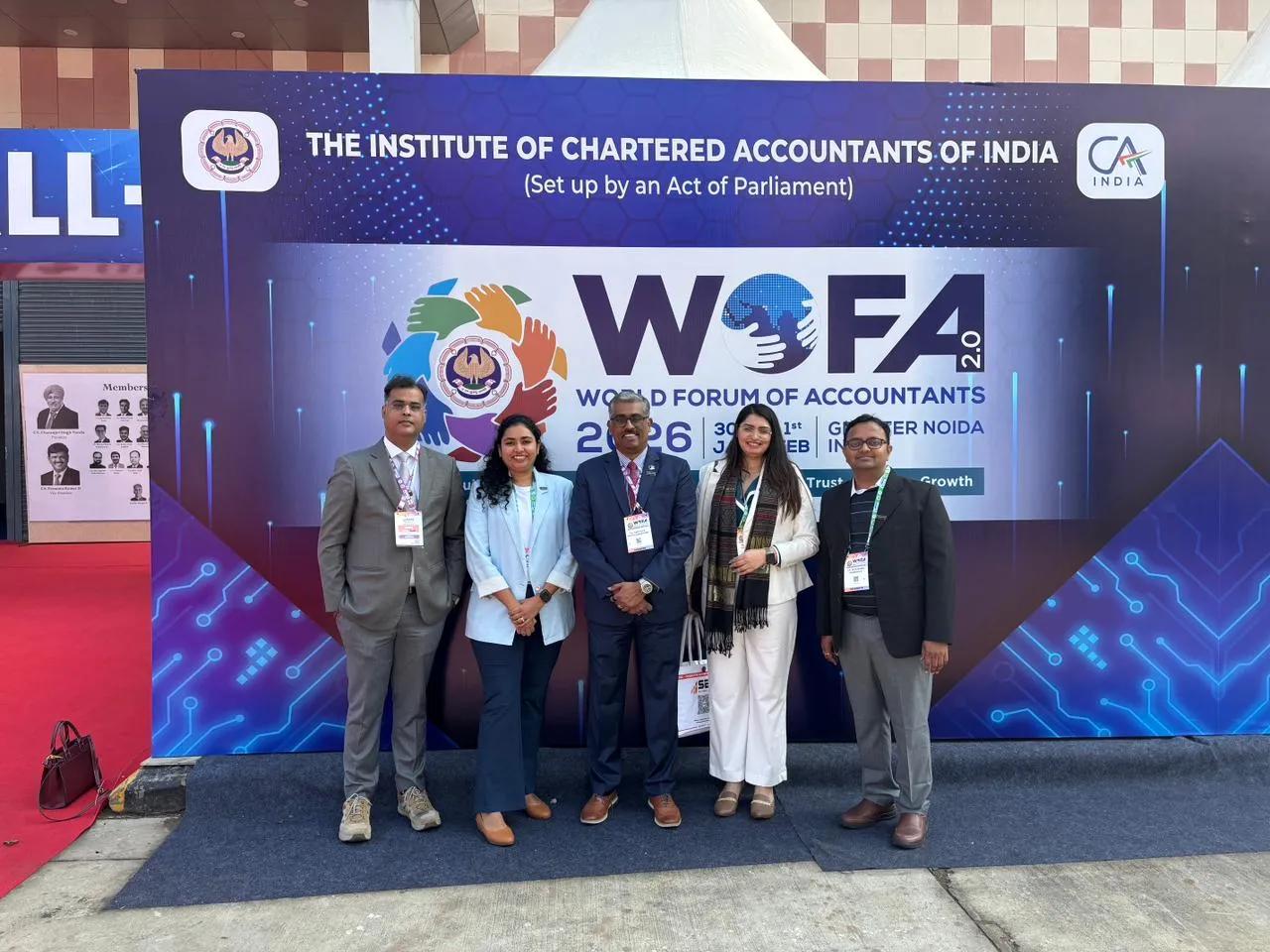 Karthick Venkatakrishnan and the EisnerAmper India team at WOFA 2.0